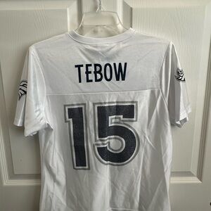 NFL White Tebow (15) Jersey Shirt